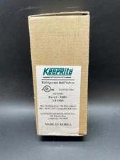 NEW KeepRite 38 BV , 3/8 ODS Refrigerant Ball Valve 38BV N