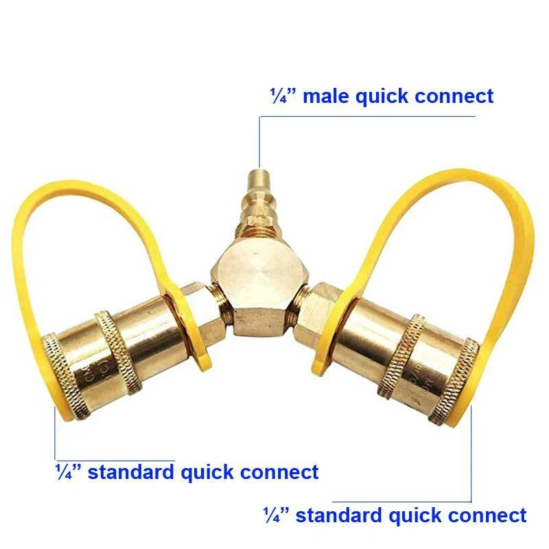 Adaptador universal de tanque de propano - Adaptador QCC1 a POL/Tipo 1 con volante - Barbacoa Foto 4 de 4