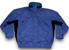 VTG Columbia Bugaboo Women's Jacket Purple Size Large Full Zip Snap Windbreaker