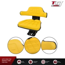 Universal Yellow Tractor Seat Wrap Around Style for John Deere & More