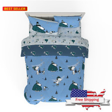 Collectibles Peanuts Snoopy Puffer Holiday  Christmas Bedding Super Soft