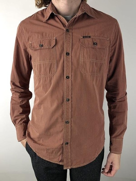 Men PME Legend Shirt Orange Cotton 38 / M / 46