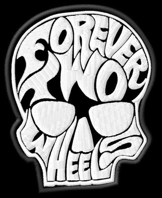 Forever Two Wheels iron-on Aufnäher patch