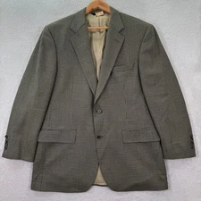 Brooks Brothers Mens 40R Houndstooth 100% Wool Blazer Sport Coat Casual Preppy