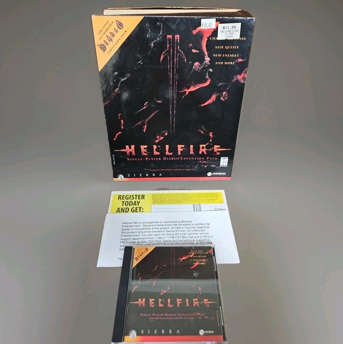 Hellfire: Diablo Expansion Pack (PC, 1997) for sale online