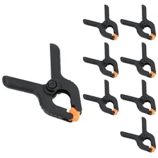 8pc 2-1/2" Micro Plastic Clamp Nylon Spring Clamps Grips Clips Market Stall