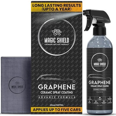 Graphene Ceramic Spray Coating - LAST SO LONG! Quick & 16 Fl Oz (Pack of 1)