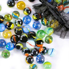 Colorful Glass Marbles, 0.6inch Marbles Bulk for Kids Marble Games,DIY and Ho...