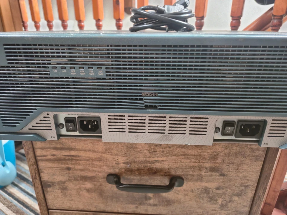 Cisco 3845 ISR Router Dual PSU VWIC2 PVDM2 Tested CCNP CCIE Lab Gear - Image 3 of 4