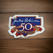 Nuevo parche MLB 1997 JACKIE ROBINSON ROMPIENDO BARRERAS 50 ANIVERSARIO sin usar