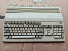 Vintage Commodore Amiga A500 Computer with Power Supply  Tank Mouse - Untested