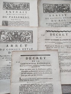 ★5 Arrest du Conseil D'Erat Extraif du Parlement décrets 1767 93 🙂