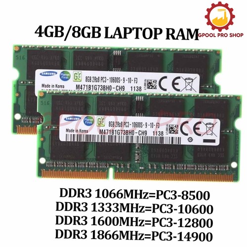 DDR3 1333 MHz 16 GB 8 GB 4 GB 2Rx8 PC3-10600S SODIMM computer portatile memoria RAM - Foto 2 di 7