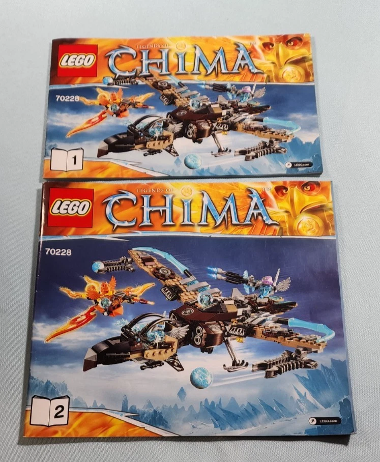 乐高 Chima 70228 Vultrix's Sky Scavenger 完整带迷你公仔和说明 — 第 3/4 张图片