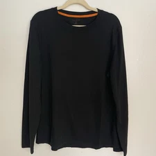 Omni Wool Mens Long Sleeve Thermal Shirt  Base Layer Outdoor Hiking XL Black