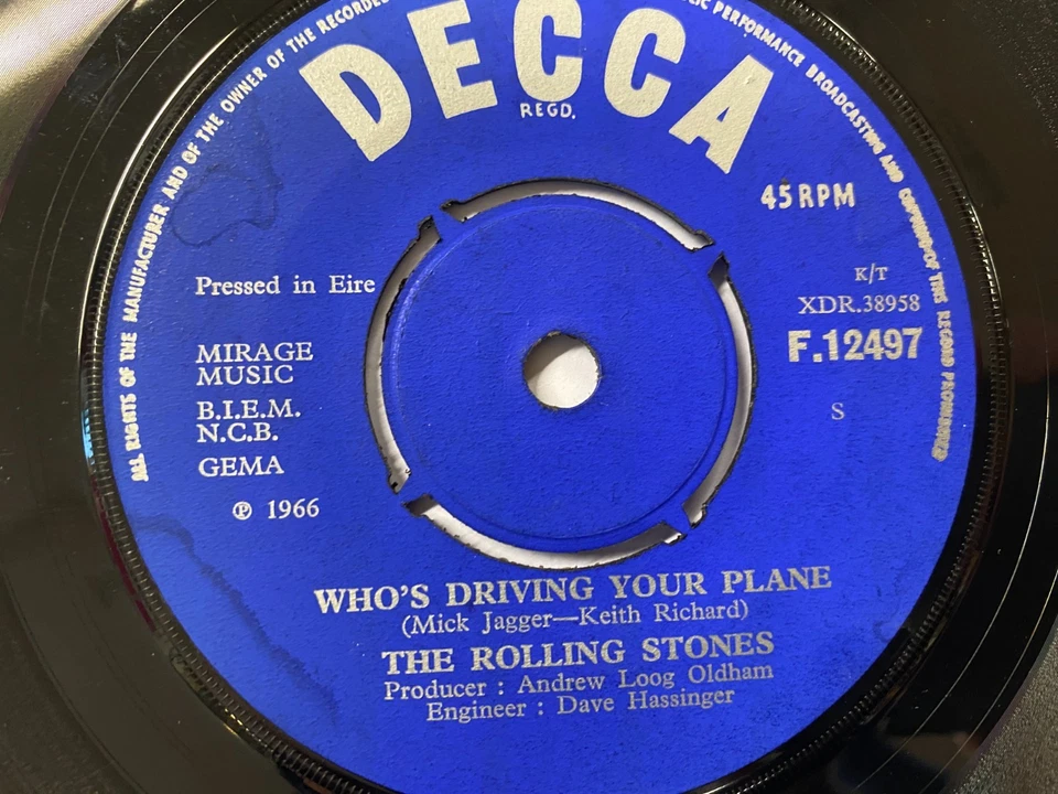 THE ROLLING STONES - Have You Seen Your Mother Baby IRISH PRESS 7" 1966 IRELAND - Image 4 of 4