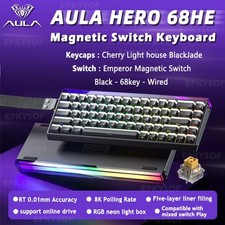 AULA HERO 68HE Magnetic Switch Keyboard RGB Gaming Mechanical Keyboard Rapid