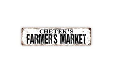 Custom Farm Fresh Produce Rustic Farmhouse Sign