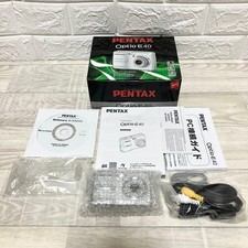 Pentax Optio E40 Silver 8MP Compact Digital Camera AA Battery Tested from Japan