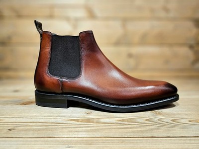 Loake - McBride - handgefertigte hellbraune Chelsea Boots für Herren - NEU!