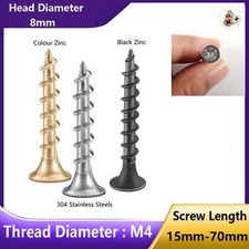 M4 Wood Screws General Purpose Pozi Countersunk Chipboard 304 Stainless Steel