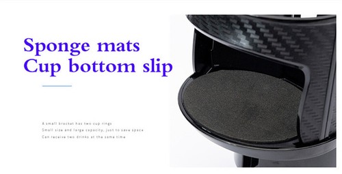 Carbon Fiber Center Console Drink Cup Holder Box For Car Interior Accessories - Bild 6 von 12