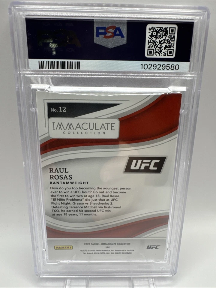 Raul Rosas 2023 IMAC Purple 3/3 PSA-8 UFC- S-271 - Image 2 of 2