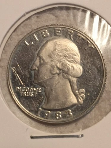 1983-S Silver Washington Quarter San Francisco Mint Mark Very Good Condition