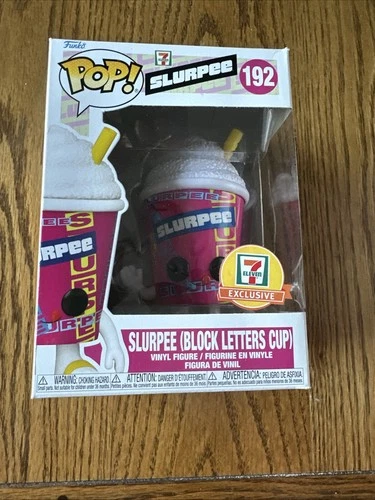 Funko Pop! Vinyl: 7-Eleven SLURPEE - Slurpee (Block Letter Cup) Pink #192 New!