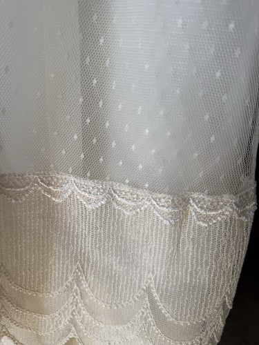 Vintage Ivory Cream Lace Dress, small - Picture 5 of 6