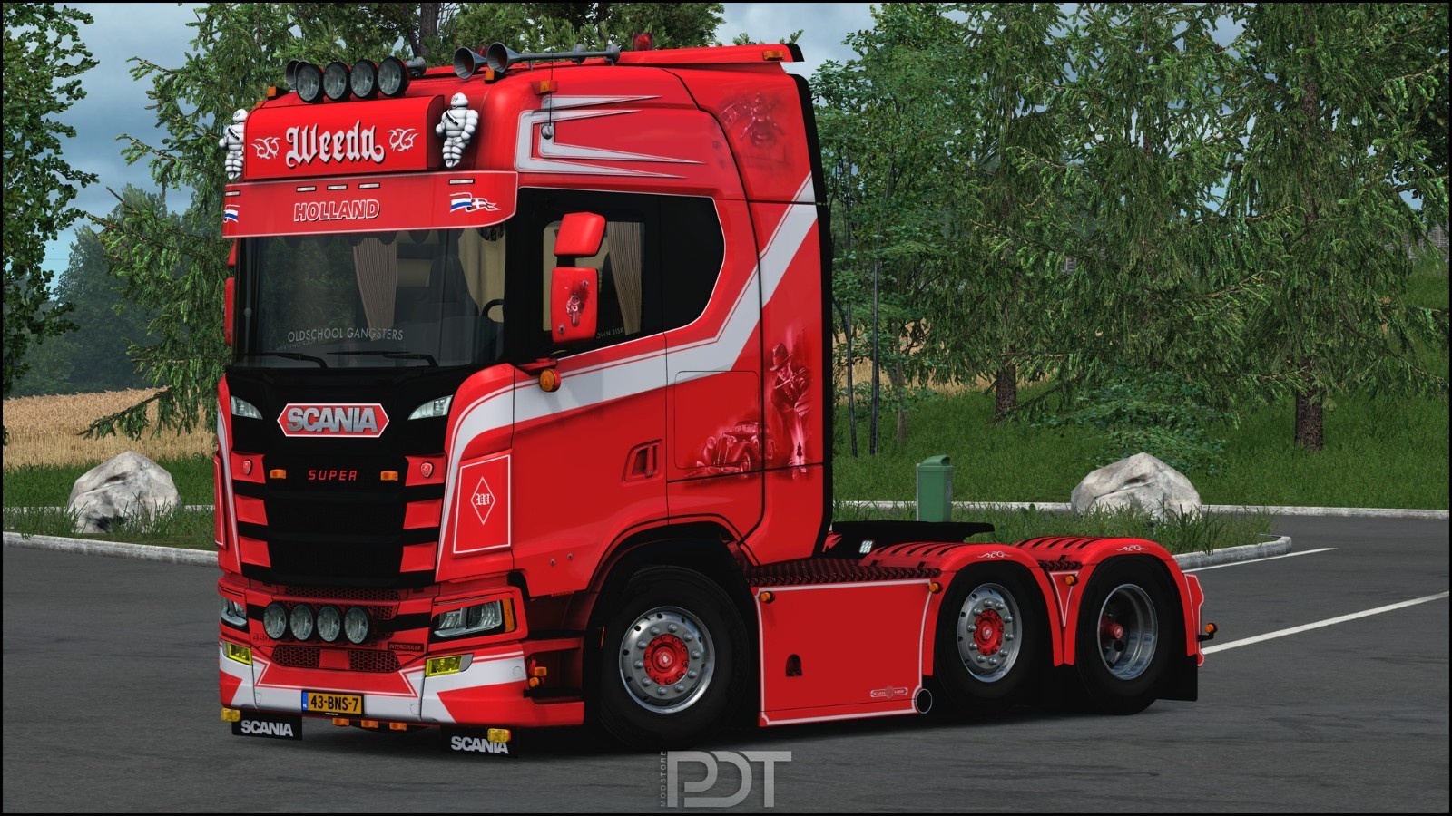 Tracteur solo Scania NGS Highline Tekno 89429 Weeda Oldschool Gangsters