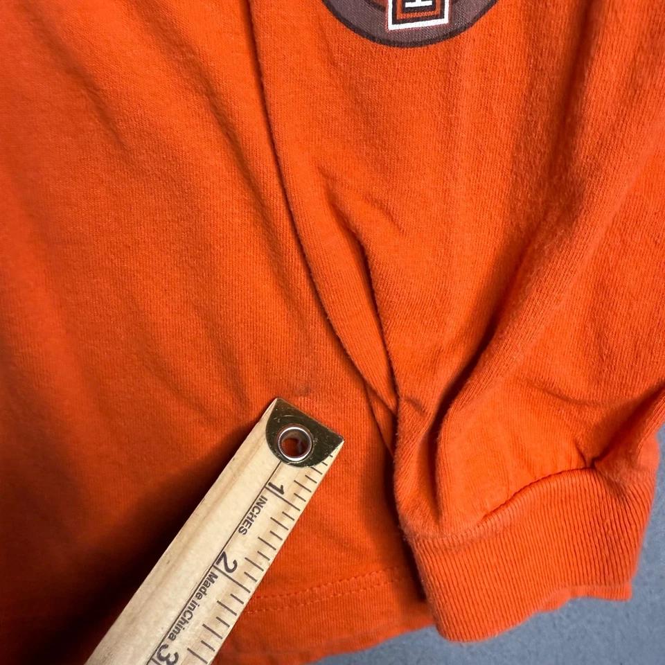 Мужская футболка Harley Davidson оранжевая с длинным рукавом Dallas Texas графическая футболка размер XL - Изображение 3 из 4