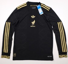 Mexico 24/25 Gold Long Sleeve Adidas Authentic HEAT.RDY Jersey - Men's M JM2534