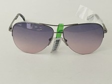 NEW Ted Baker TBW058 Silver Purple/Mirrored Womens Half Rim Aviator Sunglasses