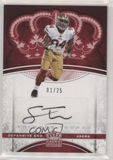 2017 Panini Preferred Crown Royale Rookie Platinum 1/25 Solomon Thomas Auto 0f3j