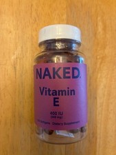 Naked Vitamin E 400 IU 268mg   Natural E Supplement 100 softgels