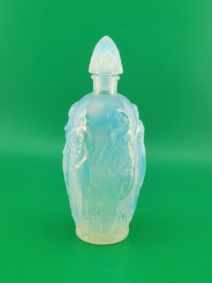 New Vintage Sabino Opalescent Art Glass Perfume Scent Bottle Nudes