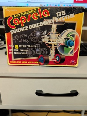 VTG Capsela 175 Motorized Science Construction Toy Play Tech #80-9175 INCOMPLETE