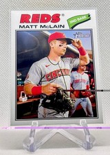 2026 Topps Heritage Matt McLain Base Short Print #252 - Reds