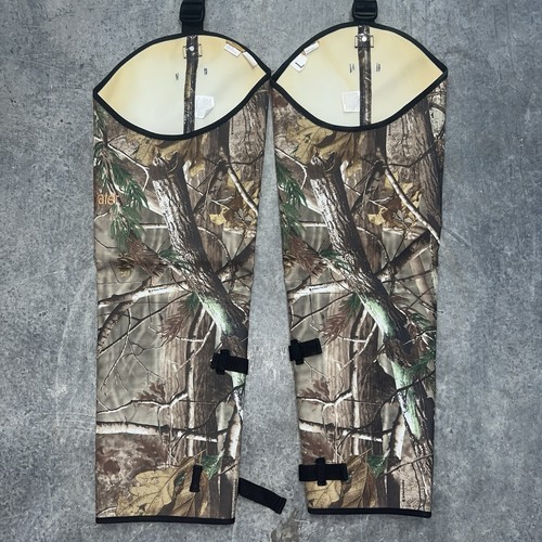Whitewater Snake Chaps Brush Briar Guard Realtree Camo Ankle to Thigh Protection - Afbeelding 2 van 6