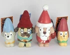 Bluey Garden Gnome x 4 Santa Statue + Dog Toys Hecuba Jeremy Tony Hammerbarn