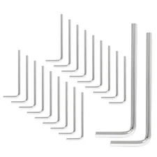 20 Pcs 3mm/1/8 Inch Allen Wrench, L Shaped Hex Key, Heavy Duty Steel Hexago
