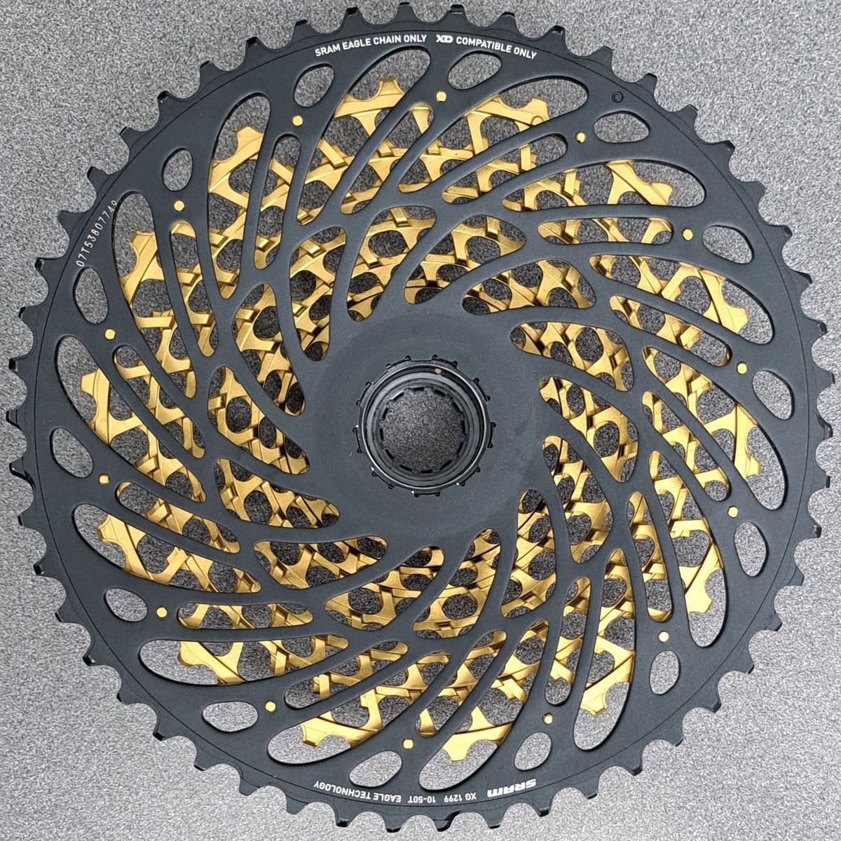 SRAM カセット 12速 10-50T XG-1299 ゴールド SRAM XG-1299 12sp. cassette 10-50T Gold - Icycle Texas