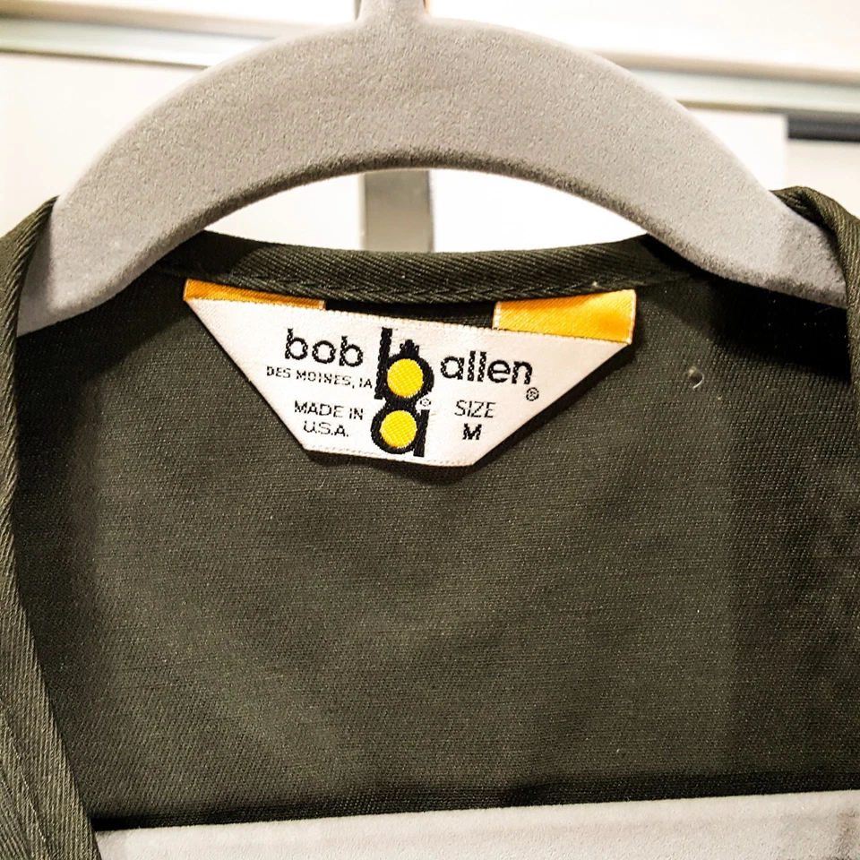 Vintage Bob Allen MED Brown Reloaders Shooting Vest Tan Mesh & Pockets Full Zip - Image 4 of 4