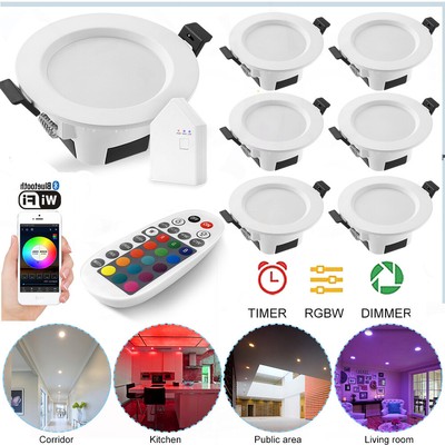 5W LED Downlight Einbaustrahler Deckenstrahler Smart Bluetooth RGB+CCT Dimmbar
