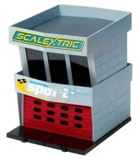 Scalextric Pit Garage 1/32 Slot Car Track Scenery Accessory C8321