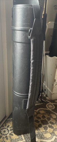 Trav-A-Lite Golf Club Fishing Rod Case SIlver Gray 49” Long 8" Diameter - Picture 7 of 8