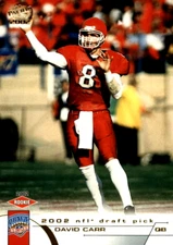2002 Pacific #464 David Carr RC Fresno State Bulldogs Houston Texans
