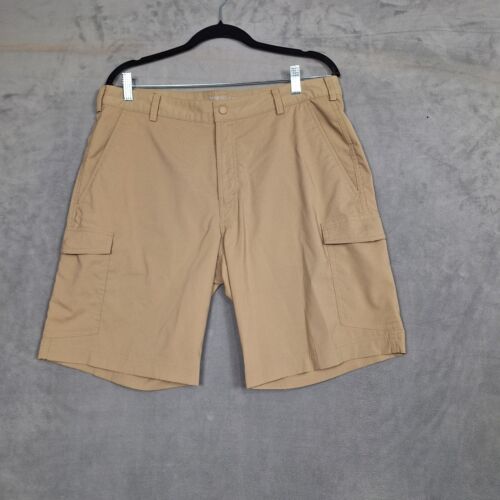 Nike Golf Cargo Shorts Mens 34 dri fit beige tan khaki stretch - Picture 1 of 10