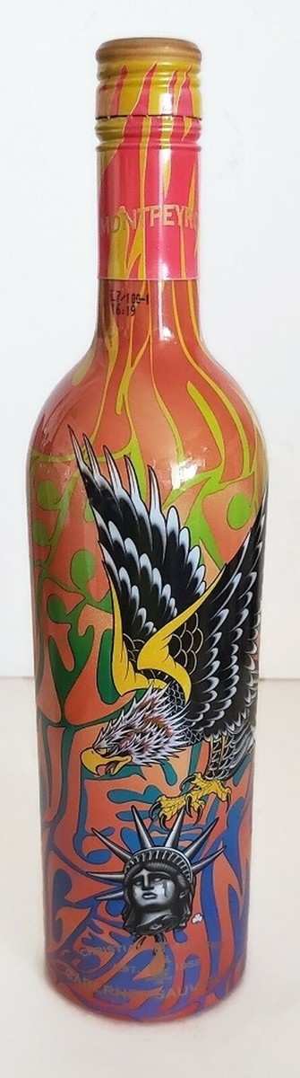 RARE CHRISTIAN AUDIGIER ED HARDY “EMPTY WINE BOTTLE” STATUE OF